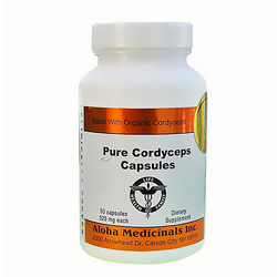 Hình Ảnh Đông Trùng Hạ Thảo Aloha Pure Cordyceps Capsules (90 Viên x 525mg) - sieuthilamdep.com