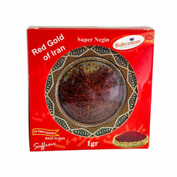 Hình Ảnh Nhụy Hoa Nghệ Tây Saffron Bahraman Super Negin Red Gold Of Iran 1gr - sieuthilamdep.com
