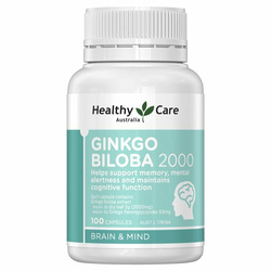 Hình Ảnh Thuốc Bổ Não Healthy Care Ginkgo Biloba (2000mg x 100 viên) - sieuthilamdep.com