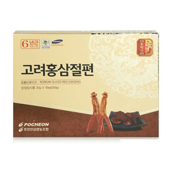 Hình Ảnh Hồng Sâm Thái Lát Tẩm Mật Ong Pocheon Korean Slice Red Ginseng (10 gói x 20g) - sieuthilamdep.com