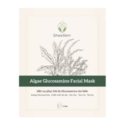 Hình Ảnh Mặt Nạ Glucosamine Tảo Biển Sheeskin Algae Glucosamine Facial Mask - sieuthilamdep.com