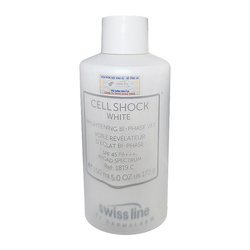 Hình Ảnh Nhũ Tương Dưỡng Trắng Da Swissline Cell Shock White Brightening Bi-Phase Veil SPF45+++ 150ml - sieuthilamdep.com