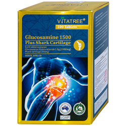 Hình Ảnh Viên Uống Bổ Xương Khớp Vitatree Glucosamine 1500 Plus Shark Cartilage - sieuthilamdep.com