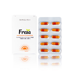 Hình Ảnh Viên Uống Trắng Da Chống Nắng Fresa Whitening Sunblock Nhật Bản - sieuthilamdep.com