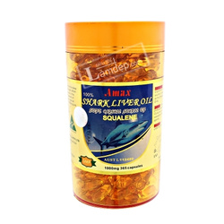 Hình Ảnh Viên Uống Dầu Gan Cá Mập Amax Shark Liver Oil ( 1000 mg x 365 Viên) - sieuthilamdep.com
