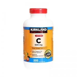 Hình Ảnh Viên Uống Bổ Sung Vitamin C Kirkland Signature Vitamin C (500mg x 500 Viên) - sieuthilamdep.com