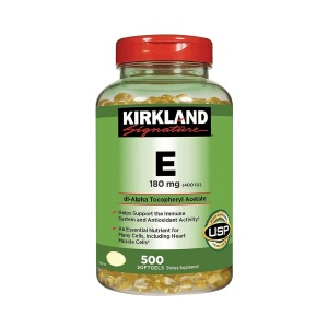 Hình Ảnh Viên Uống Vitamin E Kirkland Signature Vitamin E 400 IU 500 Viên - sieuthilamdep.com