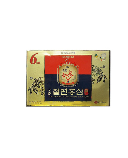 Hình Ảnh Hồng Sâm Lát Tẩm Mật Ong KGS Korean Honeyed Red Ginseng Slice Gold (20g x 10 Hộp) - sieuthilamdep.com