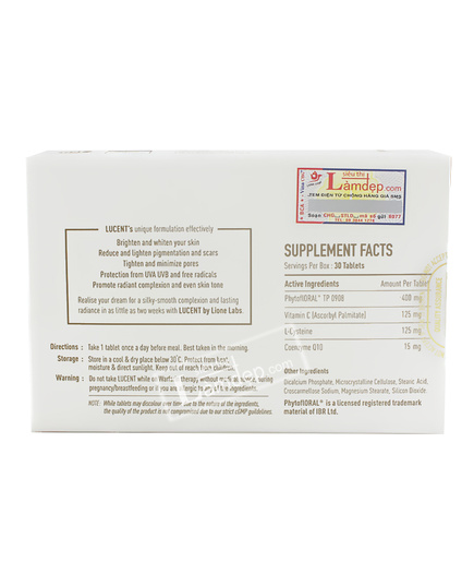 Hình Ảnh Viên Uống Trắng Da Cao Cấp Lucent Beauty In Every Tablet, 2 hình ảnh - sieuthilamdep.com Hình Ảnh Viên Uống Trắng Da Cao Cấp Lucent Beauty In Every Tablet, 2 hình ảnh - sieuthilamdep.com