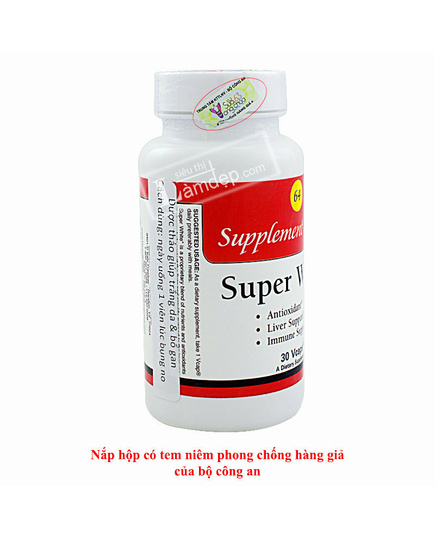 Hình Ảnh Super White No64 - Viên Uống Trắng Da Giải Độc Tố Cao Cấp USA, 4 hình ảnh - sieuthilamdep.com