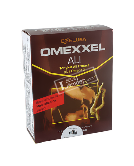 Hình Ảnh Thảo Dược Tăng Cường Sinh Lý Nam ExelUSA Omexxel Ali Tongkat Ali Extract Plus Omega 3, 2 hình ảnh - sieuthilamdep.com