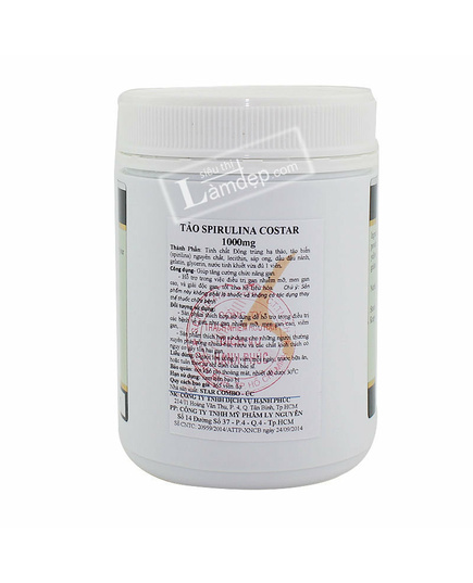 Hình Ảnh Tảo Biển Spirulina Costar Úc (1000mg x 365 Viên), 2 hình ảnh - sieuthilamdep.com Hình Ảnh Tảo Biển Spirulina Costar Úc (1000mg x 365 Viên), 2 hình ảnh - sieuthilamdep.com