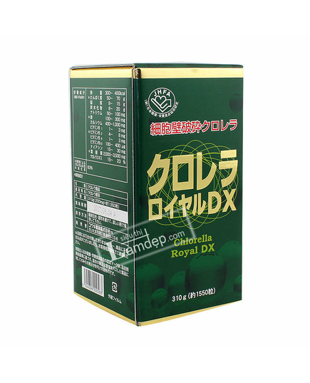 Hình Ảnh Chlorella Royal DX - Tảo Lục Hoàng Gia Nhật Bản (1550 Viên), 3 hình ảnh - sieuthilamdep.com