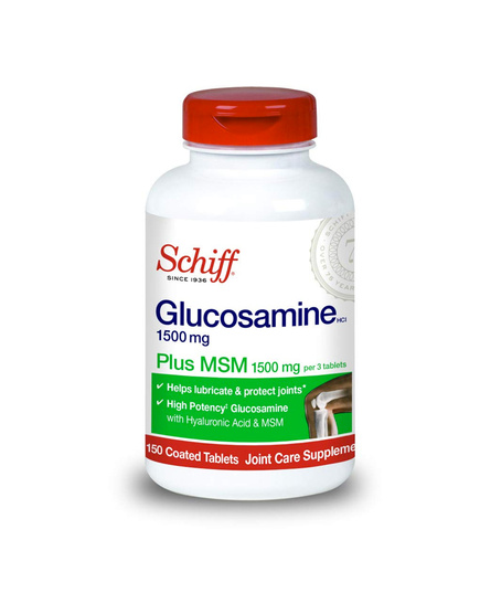 Hình Ảnh Viên Uống Bổ Khớp Schiff Glucosamine Plus MSM (1500mg x 150 Viên) - sieuthilamdep.com