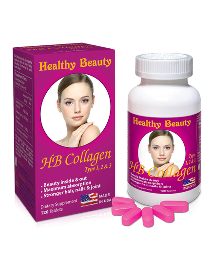 Hình Ảnh Viên Uống HB Collagen Type 1, 2, 3 Từ Healthy Beauty - sieuthilamdep.com