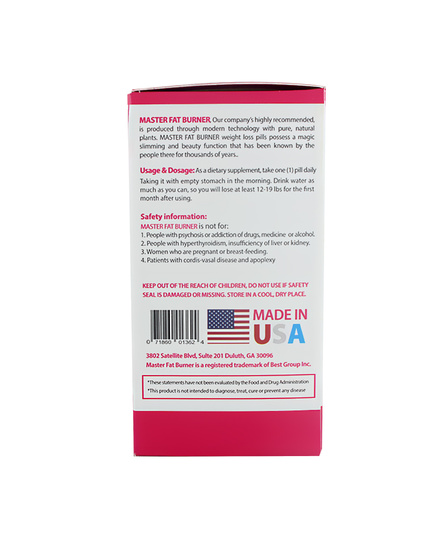 Hình Ảnh Thuốc Giảm Cân MASTER FAT BURNER Nhanh Từ Mỹ, 5 hình ảnh - sieuthilamdep.com