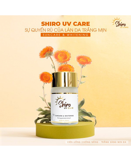 Hình Ảnh Viên Uống Trắng Da Chống Nắng Shiro UV Care Suncare Whitening, 2 hình ảnh - sieuthilamdep.com Hình Ảnh Viên Uống Trắng Da Chống Nắng Shiro UV Care Suncare Whitening, 2 hình ảnh - sieuthilamdep.com