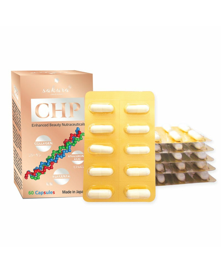 Hình Ảnh Viên Uống Trắng Da Sakura CHP Enhanced Beauty Nutraceuticals 60 Viên - sieuthilamdep.com