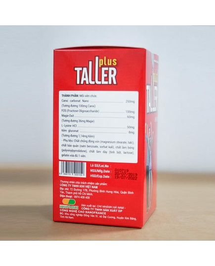 Hình Ảnh Thuốc Tăng Chiều Cao Taller Plus Hỗ Trợ Phát Triển Chiều Cao Cho Trẻ, 3 hình ảnh - sieuthilamdep.com
