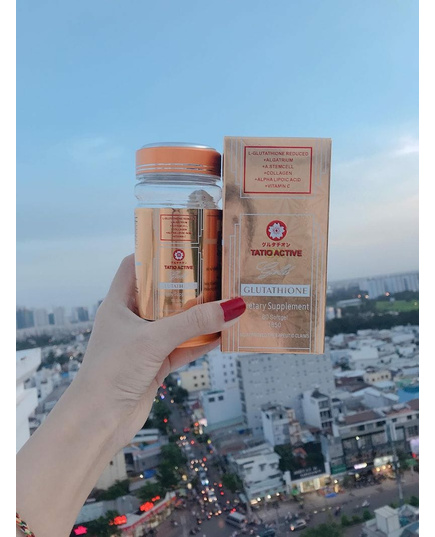 Hình Ảnh Tatiomax Tatio Active DX Gold Glutathione 1850mg Japan Formula - Viên Uống Trắng Da, 3 hình ảnh - sieuthilamdep.com Hình Ảnh Tatiomax Tatio Active DX Gold Glutathione 1850mg Japan Formula - Viên Uống Trắng Da, 3 hình ảnh - sieuthilamdep.com