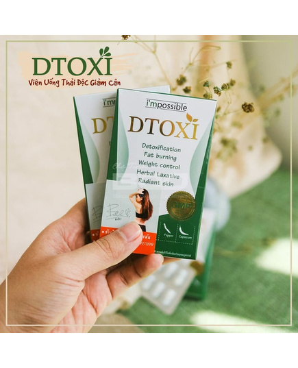 Hình Ảnh Dtoxi I'mpossible - Viên Uống Hỗ Trợ Giảm Cân Thải Độc Từ Thái Lan, 2 hình ảnh - sieuthilamdep.com