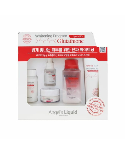 Hình Ảnh Bộ 5 Sản Phẩm Dưỡng Trắng Da Angels Liquid 7 Day Whitening Program Glutathione Special Kit - sieuthilamdep.com