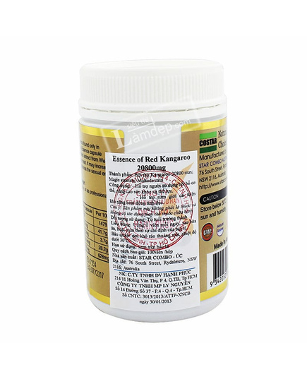 Hình Ảnh Essence Of Kangaroo Costar - Viên Uống Hỗ Trợ Tăng Cường Sinh Lý (20800mg x 100 Viên), 3 hình ảnh - sieuthilamdep.com Hình Ảnh Essence Of Kangaroo Costar - Viên Uống Hỗ Trợ Tăng Cường Sinh Lý (20800mg x 100 Viên), 3 hình ảnh - sieuthilamdep.com