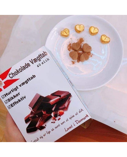 Hình Ảnh Kẹo Socola Giảm Cân Chokolade Vaegttab Đan Mạch Hộp Trắng, 2 hình ảnh - sieuthilamdep.com