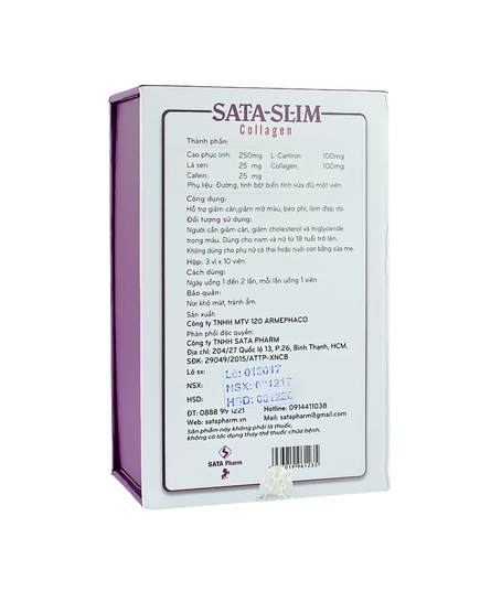 Hình Ảnh SATA Slim Collagen Viên Uống Giảm Cân Và Làm đẹp Da, 2 hình ảnh - sieuthilamdep.com
