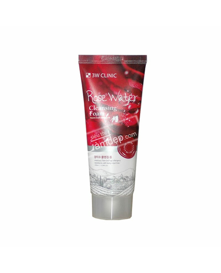 Hình Ảnh Sữa Rửa Mặt Chiết Xuất Hoa Hồng 3W Clinic Rose Water Cleansing Foam 100ml, 3 hình ảnh - sieuthilamdep.com