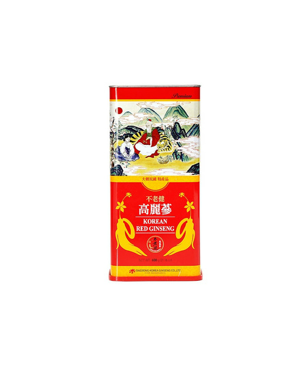 Hình Ảnh Hồng Sâm Củ Khô Daedong Korean Red Ginseng Hộp Thiếc 600g (20 củ), Tùy Chọn: 600gr (20 củ) - sieuthilamdep.com