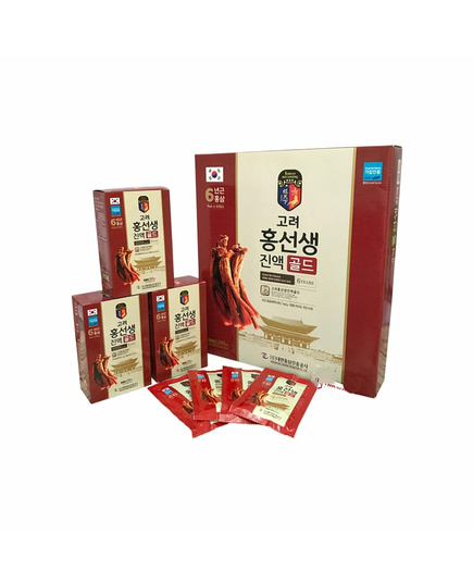 Hình Ảnh Nước Hồng Sâm Daehan Korean Red Ginseng Hong Seon Saeng Drink Gold (24 Gói x 70ml) - sieuthilamdep.com