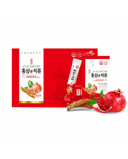 Hình Ảnh Nước Lựu Hồng Sâm Collagen Daedong Korean Red Ginseng Pomegranate Juice Stick - sieuthilamdep.com