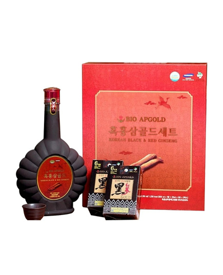 Hình Ảnh Tinh Chất Hắc Sâm Bio Apgold Korean Black Red Ginseng Hàn Quốc - sieuthilamdep.com