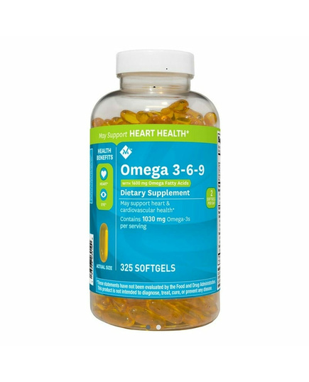 Hình Ảnh Viên Uống Hỗ Trợ Tim Mạch Omega 3-6-9 Supports Heart Health Dietary Supplement - sieuthilamdep.com