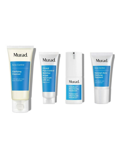 Hình Ảnh Bộ Sản Phẩm Trị Mụn Murad Direct 30-Day InvisiScar Acne Kit Skin Care Kit - sieuthilamdep.com
