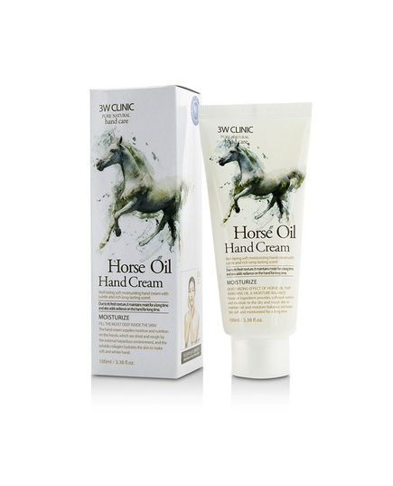 Hình Ảnh Kem Dưỡng Da Tay 3W Clinic Horse Oil Hand Cream Từ Dầu Ngựa, Tùy Chọn: Horse Oil - sieuthilamdep.com