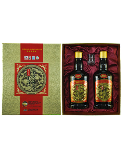 Hình Ảnh Nước Hồng Sâm Đông Trùng Daesan Korean Ginseng Premium Hàn Quốc (Hộp 2 Chai), Tùy Chọn: Hộp 2 Chai - sieuthilamdep.com