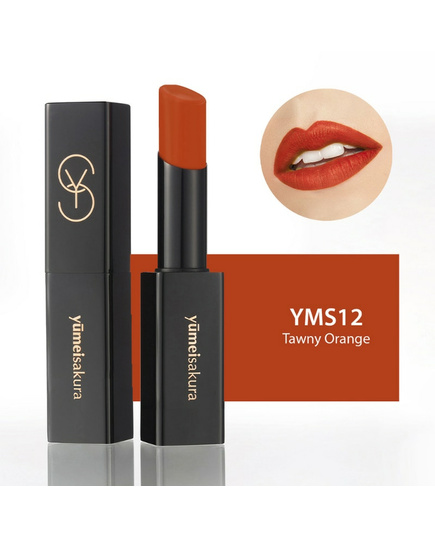 Hình Ảnh Son Lì Yumeisakura YMS12 - Tawny Orange - Cam Cháy - sieuthilamdep.com