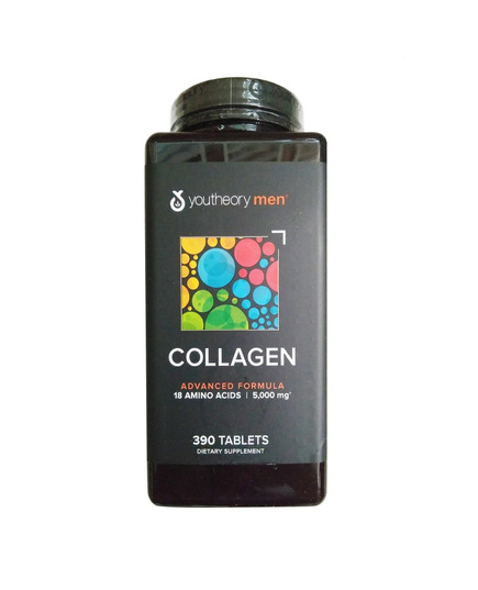 Hình Ảnh Viên Uống Collagen Cho Nam Youtheory Men's Collagen Advanced Formula Type 1,2&3 - sieuthilamdep.com