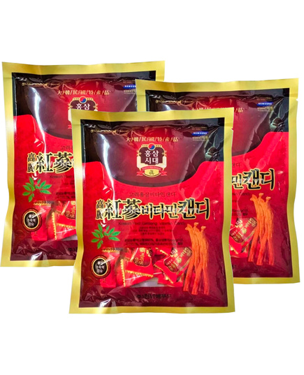 Hình Ảnh Combo 3 Gói Kẹo Hồng Sâm Dẻo Korean Red Ginseng Jelly Hàn Quốc - sieuthilamdep.com