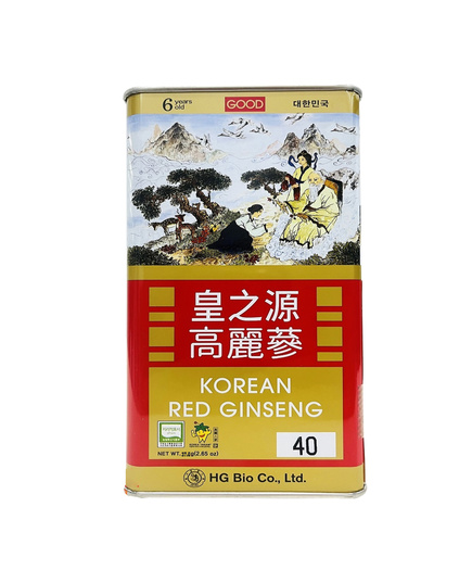 Hình Ảnh Hồng Sâm Củ Khô HG Bio Korean Red Ginseng Hộp Thiếc 37.5gr (3 củ), Tùy Chọn: 37.5gr (3 củ) - sieuthilamdep.com