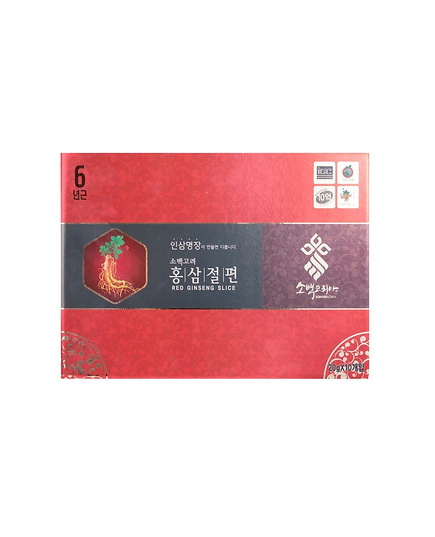 Hình Ảnh Hồng Sâm Lát Tẩm Mật Ong Sobaek Korea Red Ginseng Slice (20gr x 10 gói) - sieuthilamdep.com