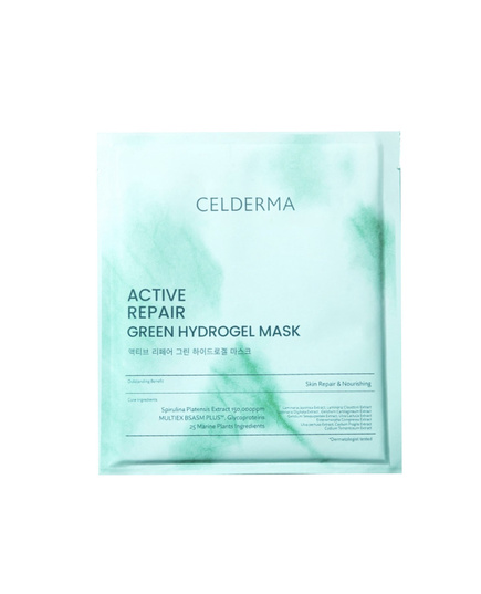 Hình Ảnh Mặt Nạ Tảo Xoắn Dạng Thạch Celderma Active Repair Green Hydrogel Mask - sieuthilamdep.com