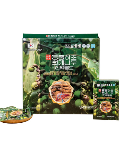 Hình Ảnh Nước Bổ Gan, Thải Độc Đông Trùng Hạ Thảo SMS Bio Pharm Dongchunghacho & Oriental Raisin Tree Liquid Gold - sieuthilamdep.com