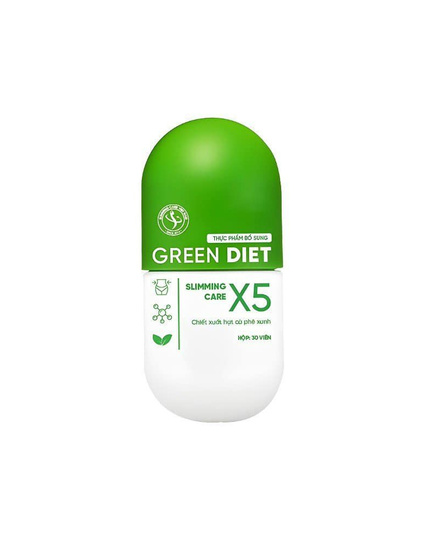 Hình Ảnh Viên Thảo Mộc Giảm Cân Green Diet Slimming Care X5 - sieuthilamdep.com