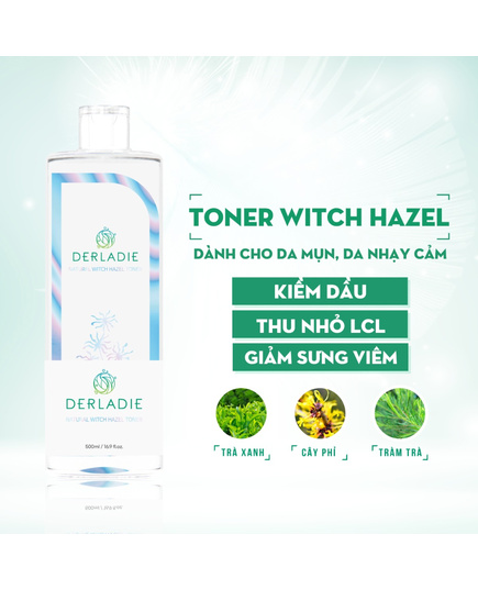 Hình Ảnh Derladie Natural Witch Hazel Toner - Nước Hoa Hồng Chiết Xuất Cây Phỉ, 2 hình ảnh - sieuthilamdep.com