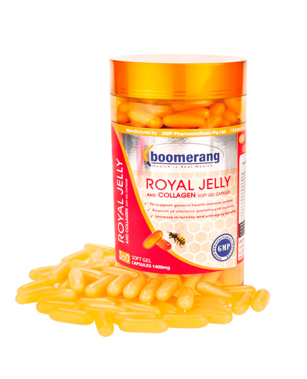 Hình Ảnh Sữa Ong Chúa Boomerang & Collagen Royal Jelly (1400mg x 360 Viên) - sieuthilamdep.com