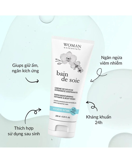 Hình Ảnh Woman Essentials Bain De Soie - Gel Vệ Sinh Dưỡng Ẩm Vùng Kín, 2 hình ảnh - sieuthilamdep.com