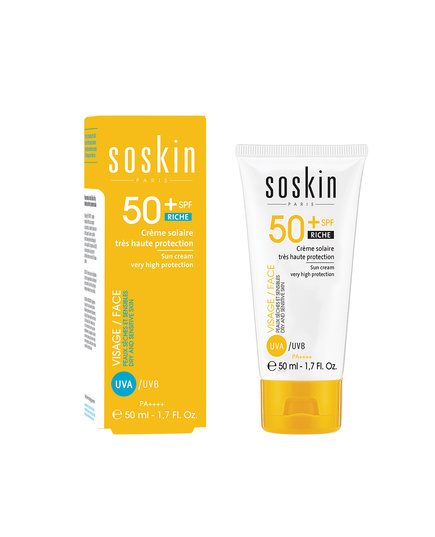 Hình Ảnh Kem Dưỡng Da Chống Nắng Soskin Sun Cream Very High Protection SPF50+ (Rich) - sieuthilamdep.com